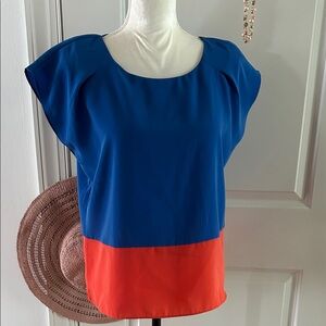 Sfera Urban Colorblock Blouse Top M NWT